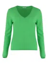 Malo Knitted Jumper In Green