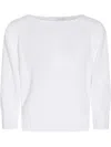 Malo Knitted Jumper In White