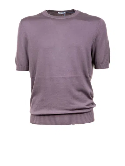 Malo Knitted T-shirt In Black