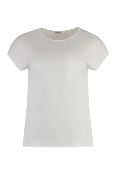 Malo Knitted T-shirt In White