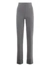 Malo Virgin Wool Trousers In Grey