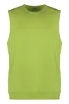 Malo Knitted Vest In Green