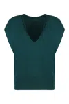 Malo Knitted Vest In Green