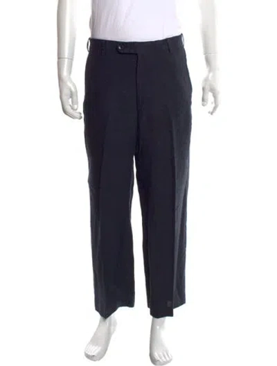 Pre-owned Malo Linen Dress Pants In Blue