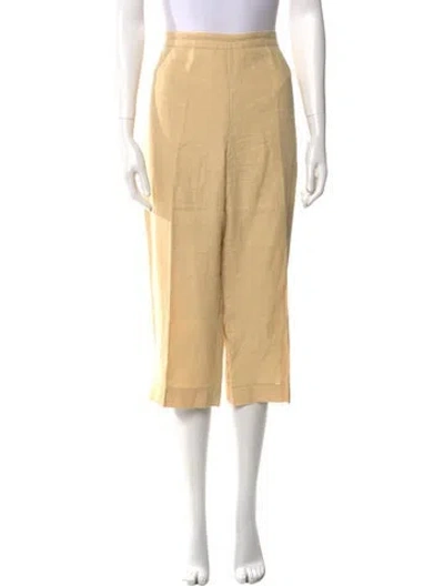 Pre-owned Malo Linen Wide Leg Pants In Neutral