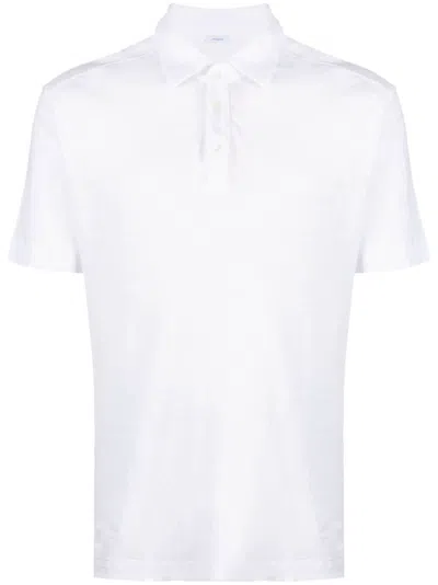 Malo Logo Polo Shirt In White