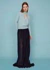 Malo Long Pleated Skirt