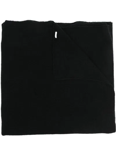 Malo Cashmere Knit Scarf In Black