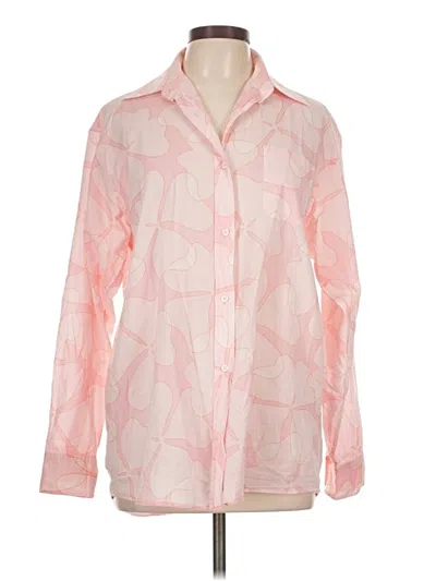 Pre-owned Malo Long Sleeve Blouse In Pink