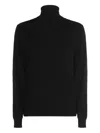 Malo Ribbed Turtleneck Crewneck Knitwear In Blue