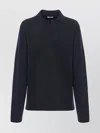 Malo Long-sleeve Polo-collar Sweater In Blue