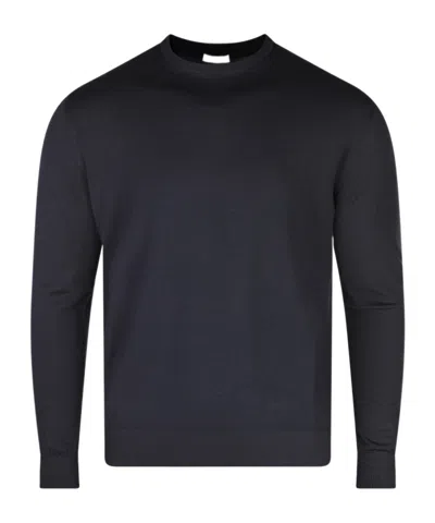 Malo Long-sleeved Sweater In Black