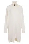 Malo Long White Sweater, Comfort And Style Assured In White
