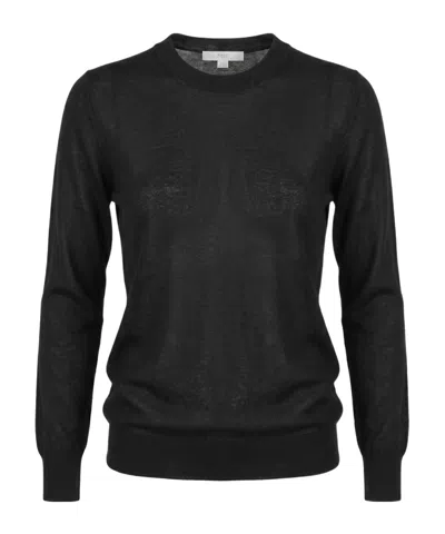 Malo Long-sleeved Pullover In Black