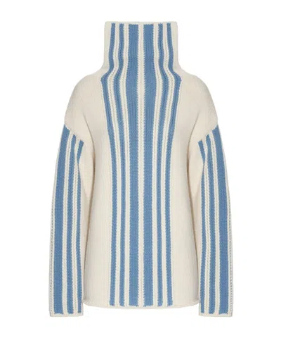 Malo Long-sleeved Sweater In Blue