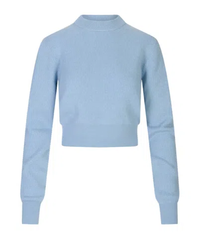 Malo Long-sleeved Sweater In Blue