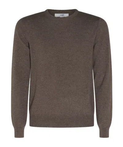 Malo Long-sleeved Sweater In Burgundy