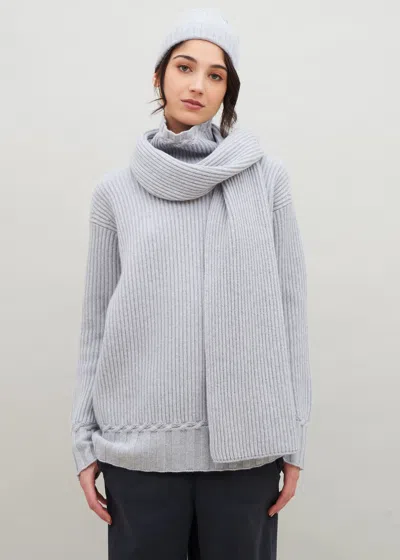 Malo Maglia Collo Alto In Cashmere In Gray