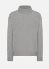 Malo Maglia Collo Alto In Cashmere Rigenerato