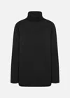 Malo Maglia Collo Alto In Cashmere Rigenerato E Lana