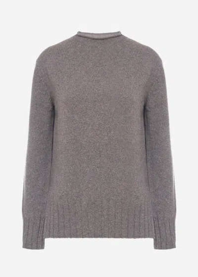 Malo Cashmere Mockneck Sweater, Re-cashmere In Gray