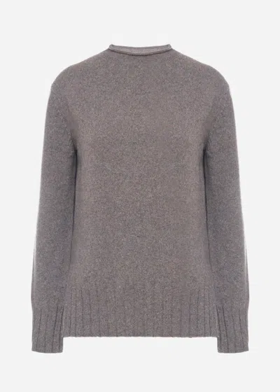 Malo Maglia Collo Muto In Cashmere, Re-cashmere In Gray