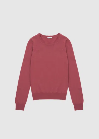 Malo Maglia Girocollo In Cashmere In Red