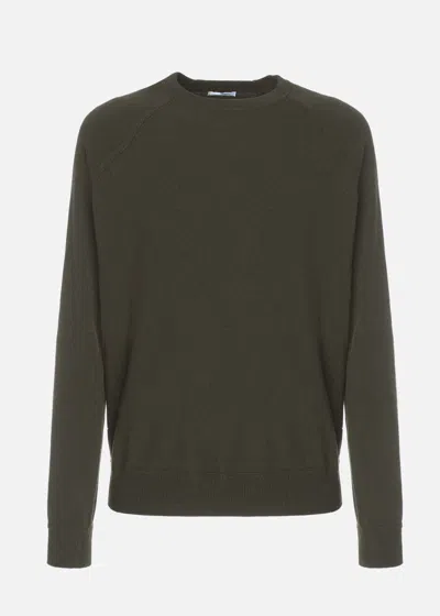 Malo Maglia Girocollo In Cashmere In Green