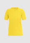 Malo Maglia Girocollo In Cashmere In Yellow