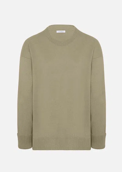 Malo Maglia Girocollo In Cashmere In Brown