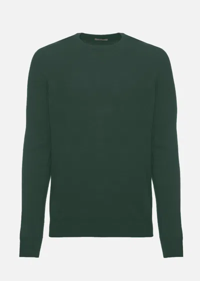 Malo Maglia Girocollo In Cashmere In Green