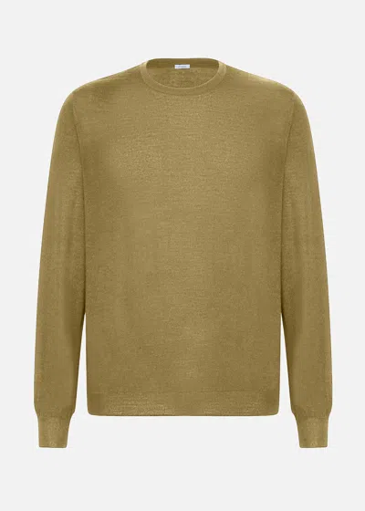 Malo Maglia Girocollo In Cashmere In Green