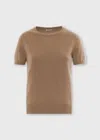 Malo Maglia Girocollo In Cashmere In Brown
