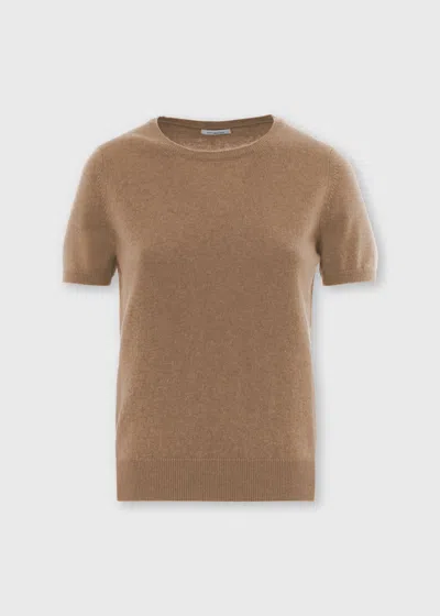 Malo Maglia Girocollo In Cashmere In Brown