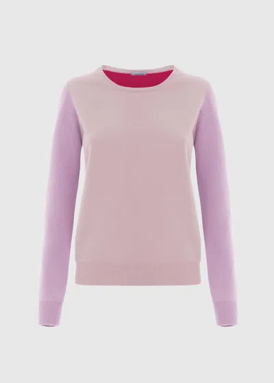 Malo Maglia Girocollo In Cashmere, Candies Donna In Pink