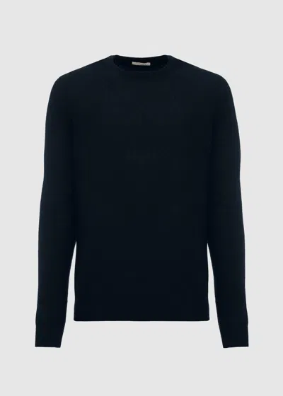 Malo Maglia Girocollo In Cashmere Light In Black