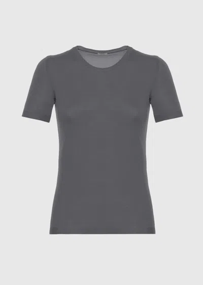 Malo Maglia Girocollo In Cashmere Light In Gray