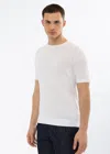 Malo Maglia Girocollo In Cotone In White