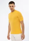 Malo Maglia Girocollo In Cotone In Yellow