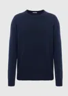 Malo Maglia Girocollo In Cotone In Blue