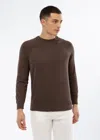 Malo Maglia Girocollo In Cotone In Brown