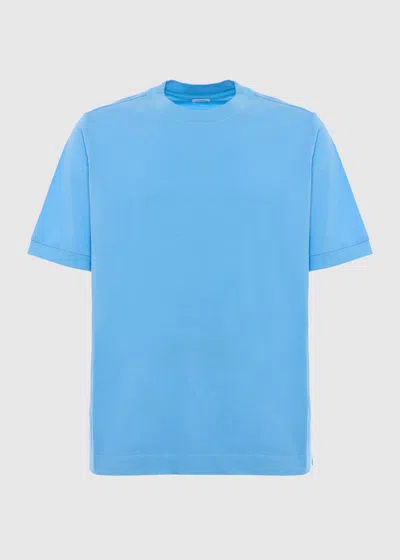 Malo Maglia Girocollo In Cotone In Blue