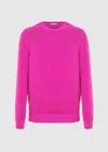 Malo Maglia Girocollo In Cotone In Pink