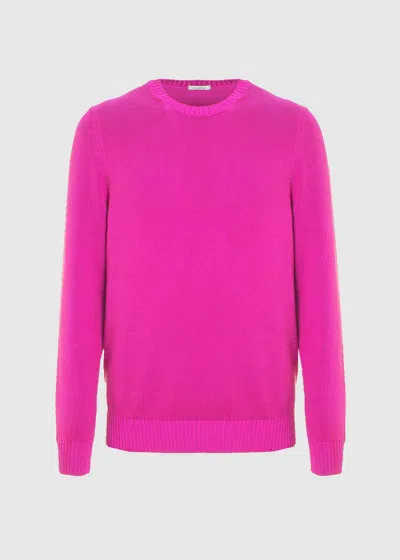 Malo Maglia Girocollo In Cotone In Pink