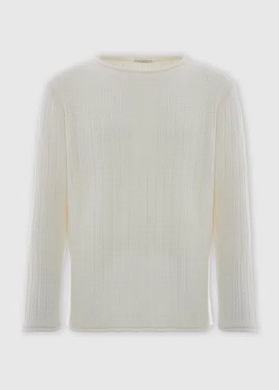 Malo Maglia Girocollo In Cotone Biologico In Neutral