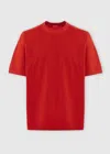 Malo Maglia Girocollo In Cotone E Lino In Red