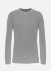 Malo Makò Cotton Crewneck Sweater In Gray