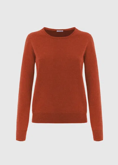 Malo Maglia Girocollo In Misto Cashmere In Red