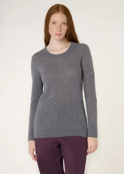 Malo Maglia Girocollo In Super Soft Cashmere In Gray