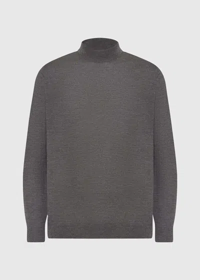 Malo Maglia Lupetto In Cashmere E Seta In Gray